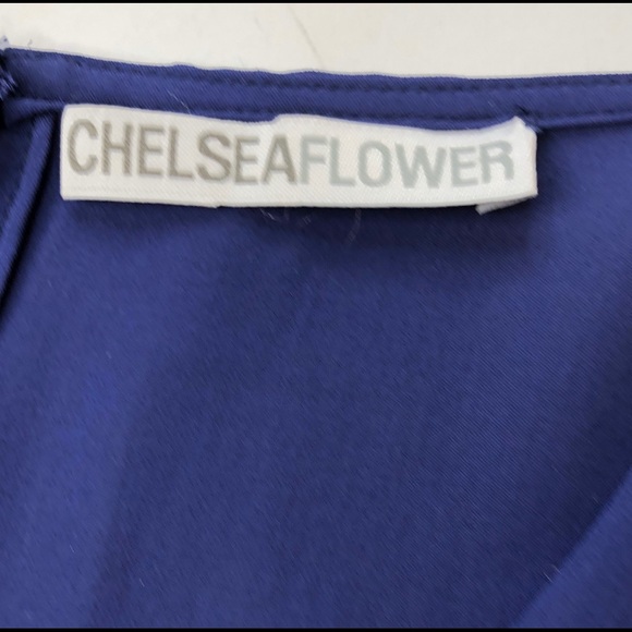 Chelsea Flower Silk Blue Tunic - Picture 4 of 5